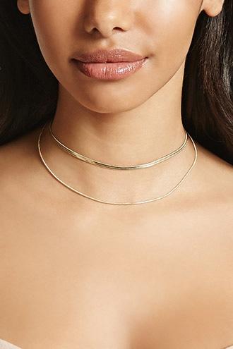 Forever21 Layered Snake Chain Choker
