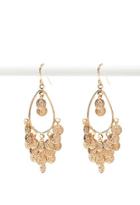 Forever21 Coin Charm Drop Earrings (gold)