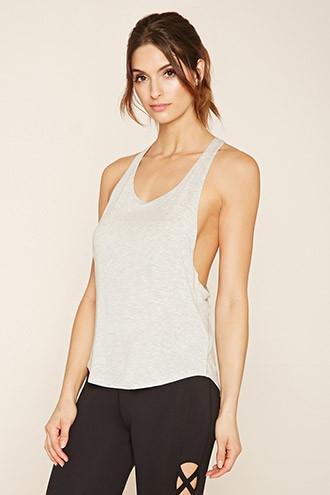 Forever21 Women's  Active Braided Racerback Tank
