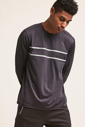Forever21 Active Reflective-stripe Tee