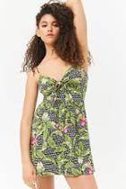 Forever21 Geo Tropical Knotted Mini Dress