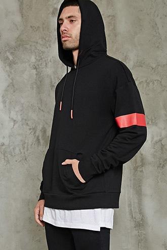 Forever21 Contrast-panel Hoodie