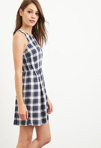 Forever21 Tartan Plaid Tank Dress