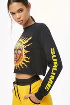 Forever21 Sublime Graphic Crop Top