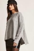 Forever21 Open-knit Loop-sleeve Sweater