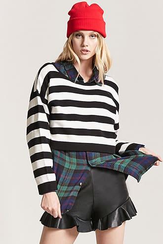 Forever21 Stripe Boxy Sweater