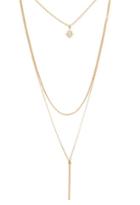 Forever21 Layered Matchstick Pendant Necklace