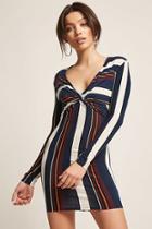 Forever21 Stripe Knot-front Bodycon Dress