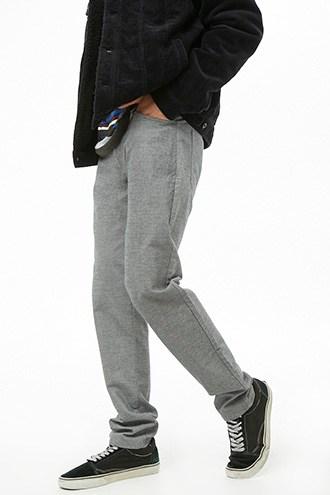 Forever21 Slim-fit Marled Pants