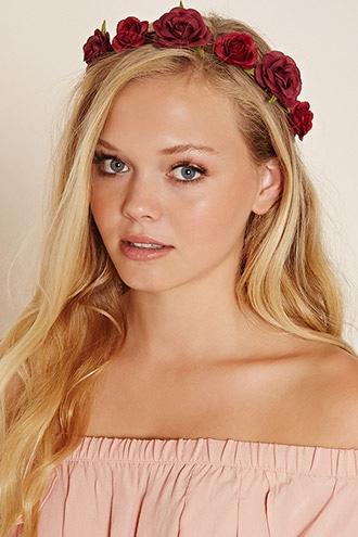 Forever21 Rose Flower Crown Headwrap