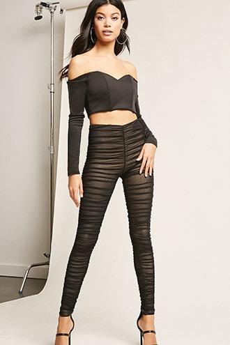 Forever21 Kikiriki Ruched Leggings