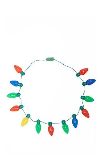 Forever21 Dci Multicolor Holiday Lights Necklace