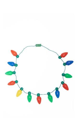 Forever21 Dci Multicolor Holiday Lights Necklace