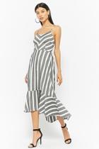 Forever21 Striped Cami Cutout Dress