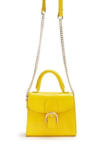 Forever21 Mini Faux Patent Leather Crossbody Bag