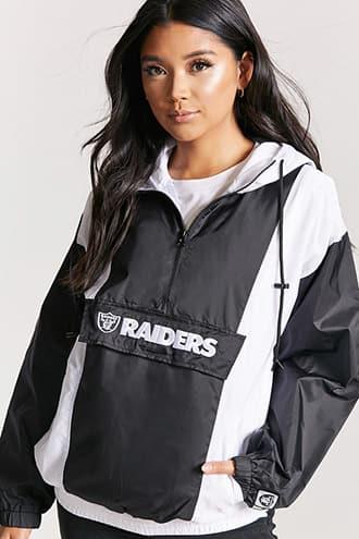 Forever21 Nfl Raiders Graphic Anorak Jacket