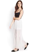 Forever21 Embroidered Maxi Skirt