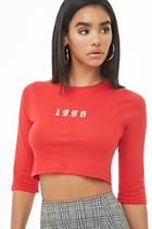 Forever21 1996 Graphic Crop Top
