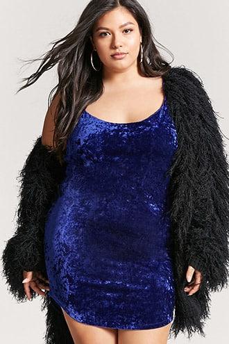 Forever21 Plus Size Crushed Velvet Cami Dress