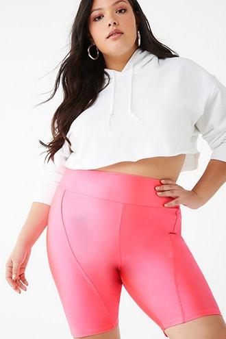 Forever21 Plus Size Seamed Biker Shorts