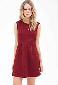 Forever21 Embroidered A-line Dress