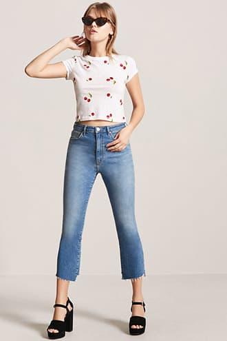 Forever21 Pin Dot Cherry Tee