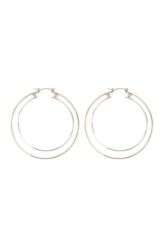 Forever21 Two-tone Hoop Earrings