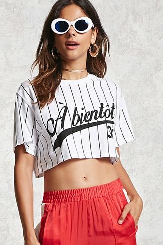 Forever21 A Bientot Crop Top