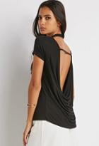 Forever21 Draped Cutout Back Tee