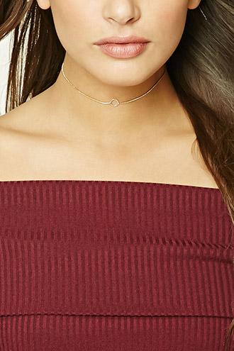 Forever21 O-ring Snake Chain Choker