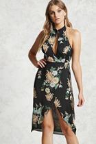 Forever21 Floral High-low Wrap Dress