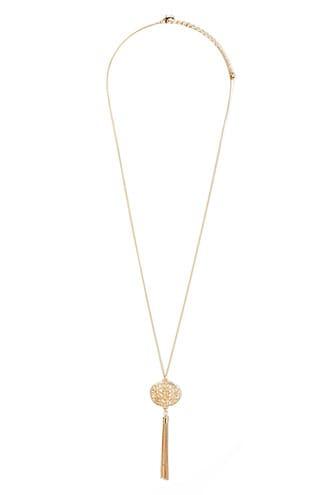 Forever21 Pendant Tassel Necklace