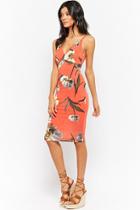 Forever21 Caged-back Floral Bodycon Dress