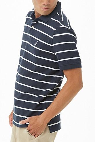 Forever21 Nautica Classic Fit Striped Polo