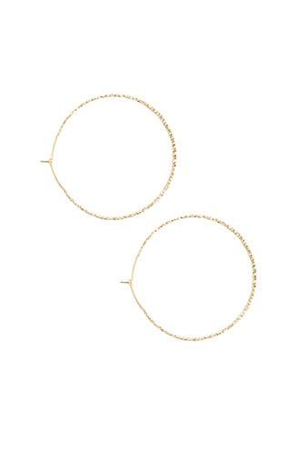 Forever21 Metallic Endless Hoop Earrings
