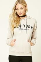 Forever21 Women's  New York Never Sleeps Hoodie