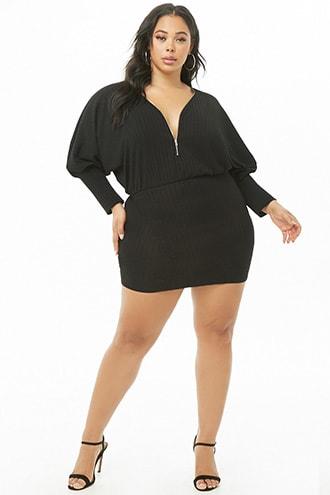 Forever21 Plus Size Ribbed Dolman Dress