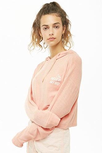 Forever21 Oh Never Mind Graphic Hoodie