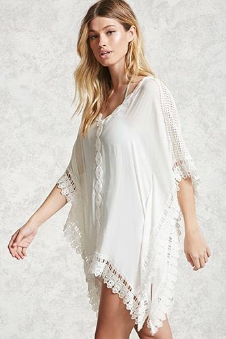 Forever21 Crochet-trim Cover-up Kaftan