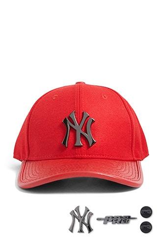 Forever21 Pro Standard New York Yankees Leather-brim Baseball Cap
