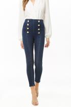 Forever21 Button-front Skinny Jeans