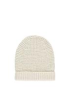 Forever21 Waffle Knit Beanie (cream)