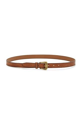Forever21 Tan Distressed Faux Leather Belt