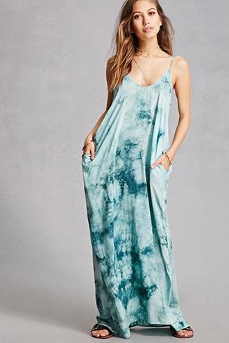 Forever21 Crystal Dye Maxi Dress