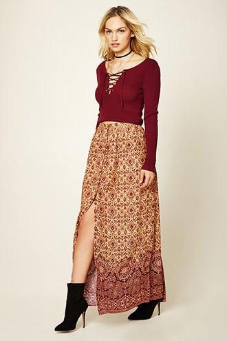 Forever21 Contemporary Baroque Maxi Skirt