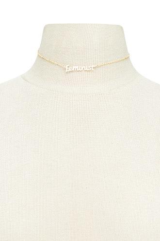Forever21 Feminist Pendant Necklace