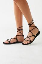 Forever21 Velveteen Lace-up Sandals