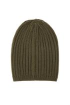 21 Men Olive Men Fitted Ribbed Beanie