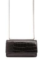 Forever21 Faux Croc Leather Chain-strap Crossbody