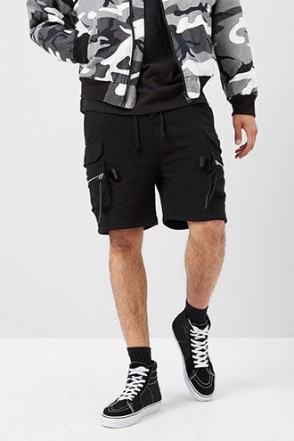 Forever21 Fleece Cargo Shorts